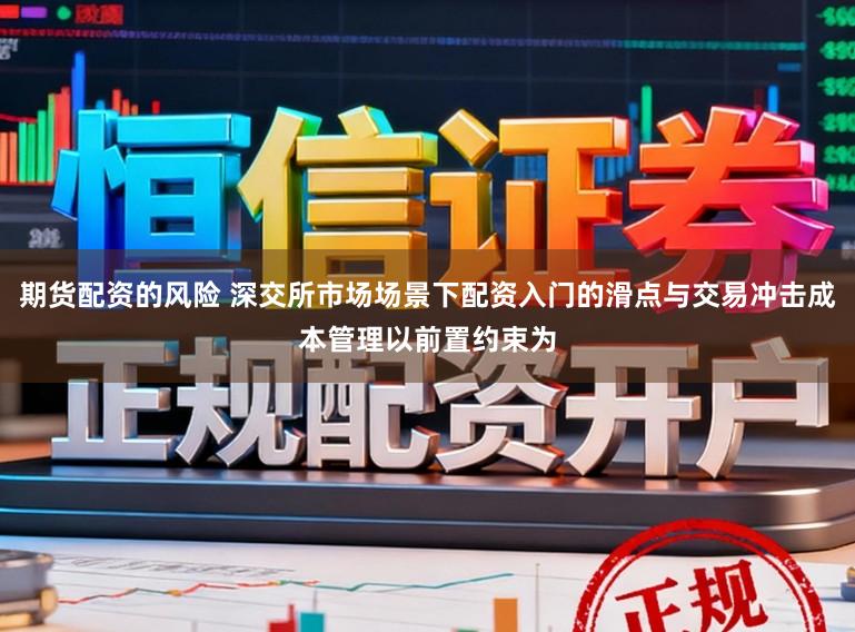 期货配资的风险 深交所市场场景下配资入门的滑点与交易冲击成本管理以前置约束为