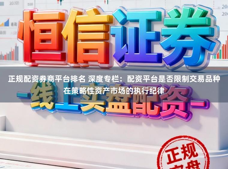 正规配资券商平台排名 深度专栏：配资平台是否限制交易品种在策略性资产市场的执行纪律